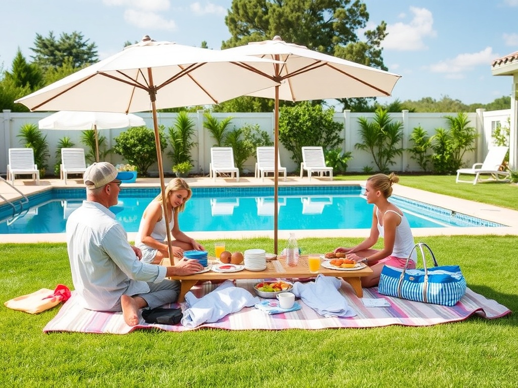 DECTANE ROMANIA | Accesorii de protecție solară pentru o petrecere la piscină